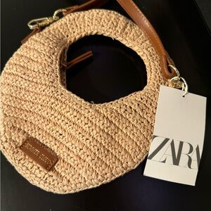 Zara Raffia style crossbody bag